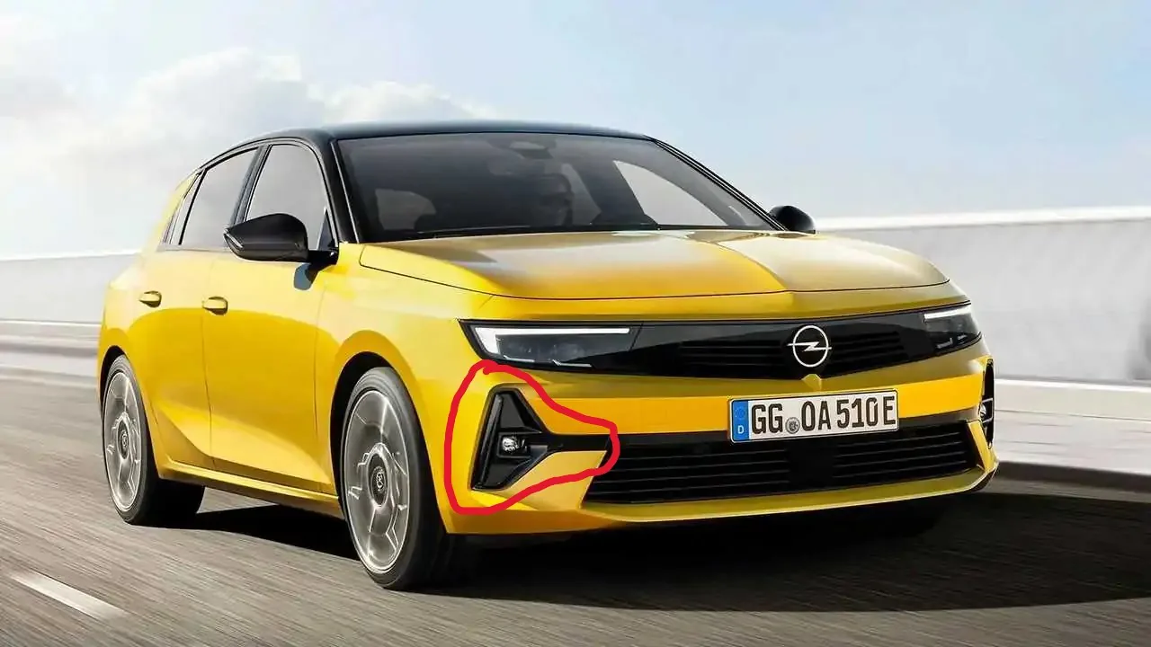 Cache feu antibrouillard — Opel Astra L 2021-2024
